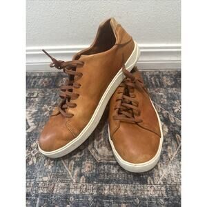 Olukai Men's Lae'ahi Li 'Ili Leather Sneaker Fox Tan Brown Men’s 11.5